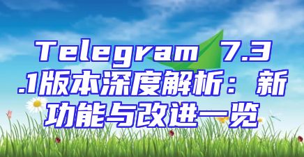 Telegram 7.3.1版本深度解析：新功能与改进一览