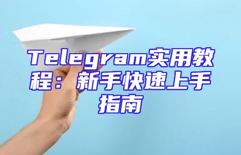 Telegram实用教程：新手快速上手指南