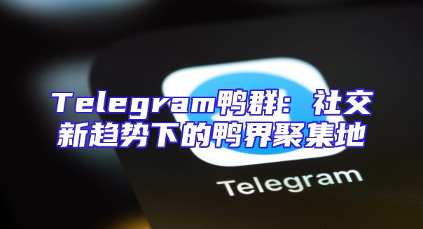 Telegram鸭群：社交新趋势下的鸭界聚集地