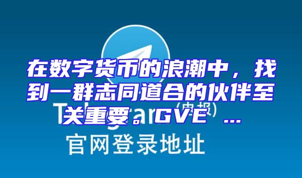 在数字货币的浪潮中，找到一群志同道合的伙伴至关重要。GVE ...