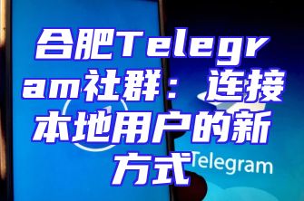 合肥Telegram社群：连接本地用户的新方式